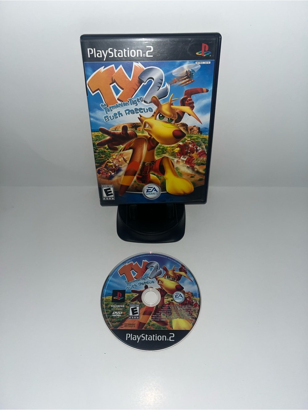 Sony PlayStation 2 TY the Tasmanian Tiger 2 Game with Colorful Cover Art